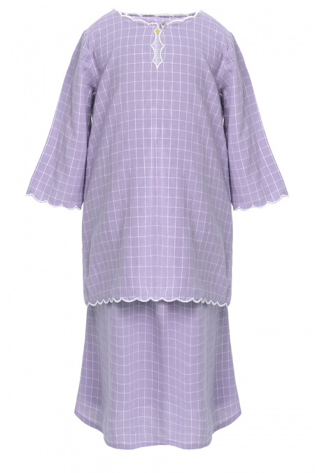 KIDS Norisa Set - Lavender Check