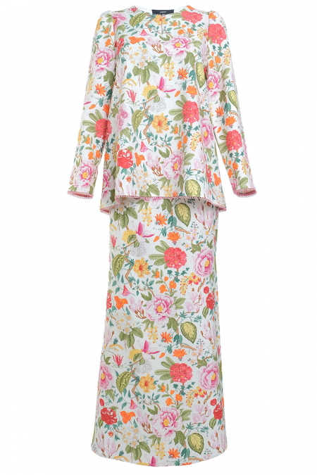 Ikhlas Blouse & Skirt - Multi Floral
