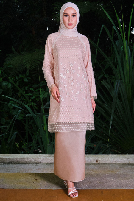 Tulus Blouse & Skirt - Rose Pink