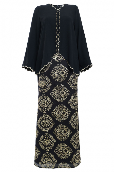 Makmur Blouse & Skirt - Black