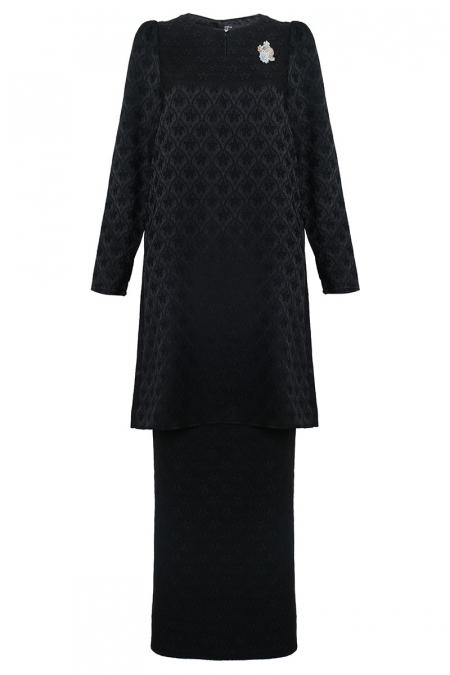 Senyum Blouse & Skirt - Black