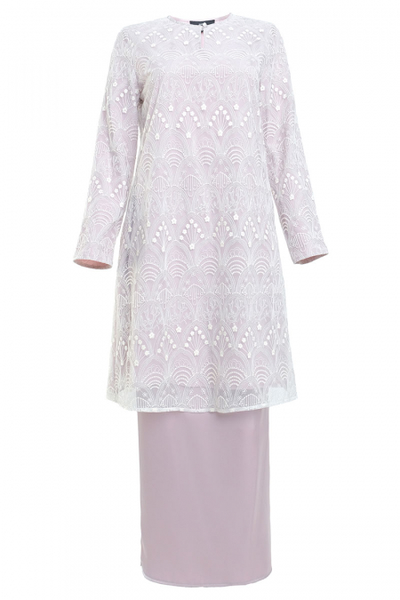 Budi Blouse & Skirt - Cream/Pale Lilac