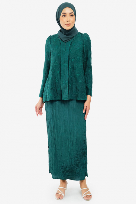 Abadi Blouse & Skirt - Evergreen