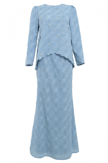 Sejati Blouse & Skirt - Blue Bell