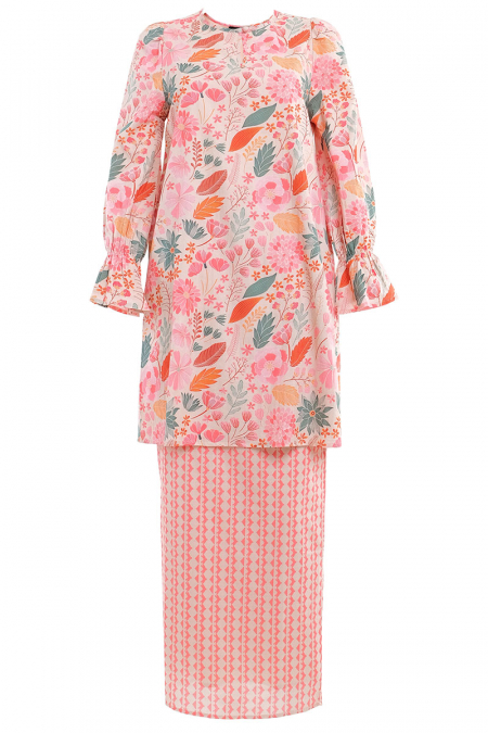 COTTON Nazam Blouse & Skirt - Pink Blush