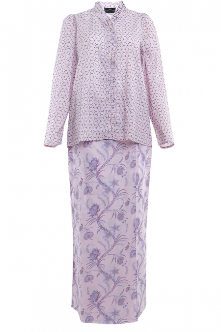 COTTON Melaram Blouse & Skirt - Orchid Ice