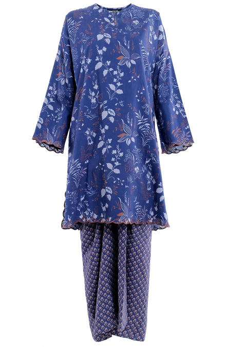 COTTON Lambaian Blouse & Skirt - Twilight