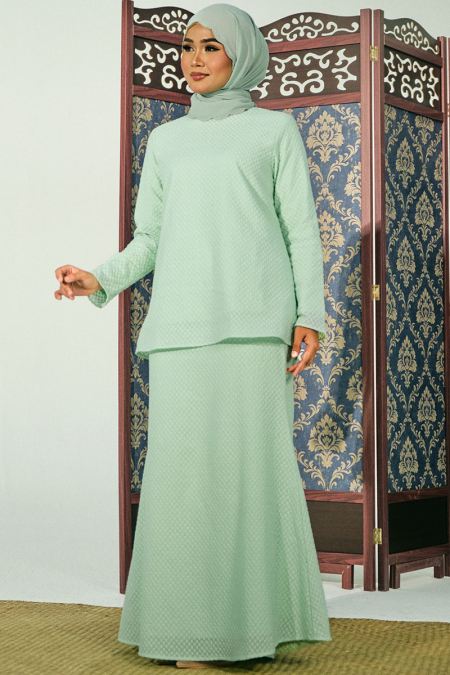 Tenang Blouse & Skirt - Apple Mint