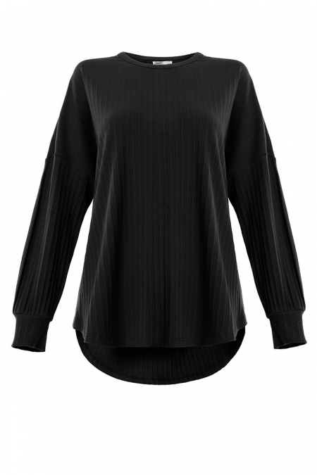 Jayanti Round Neck Tee - Black