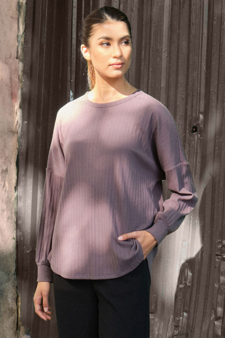 Jayanti Round Neck Tee - Deep Stone