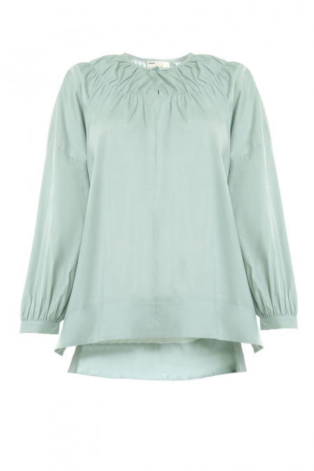 Daliah Drop Shoulder Blouse - Pale Pistachio