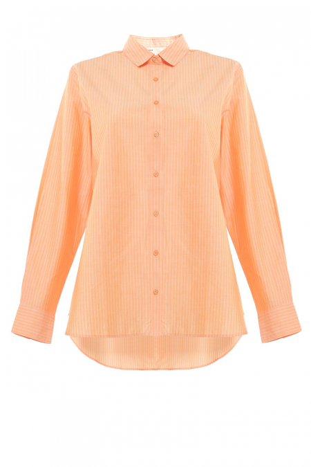 Mason Front Button Shirt - Sunkist Stripe