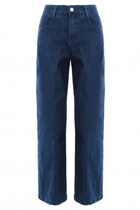 Muhsina Straight Cut Jeans - Dark Wash