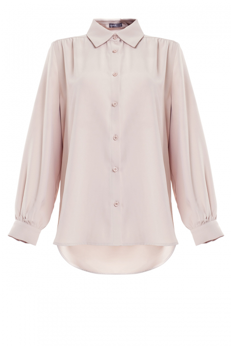Giulianna Front Button Shirt - Sand