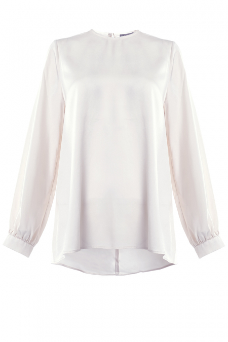 Munya Flared Blouse - Oatmilk