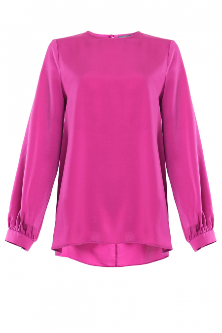 Munya Flared Blouse - Fuchsia