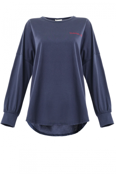 Basira Round Neck Tee - Eclipse