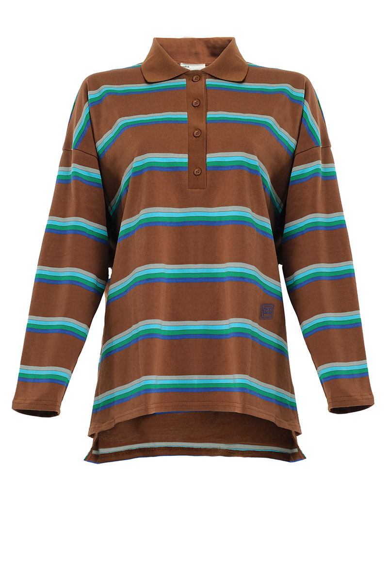 Rowe Drop Shoulder Polo Top