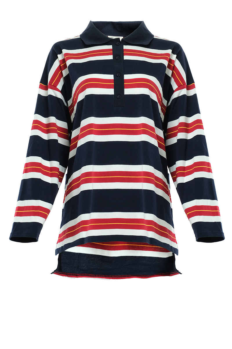 Rowe Drop Shoulder Polo Top