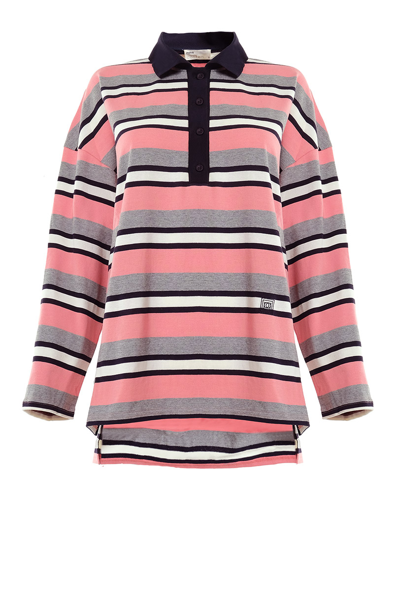 Rowe Drop Shoulder Polo Top