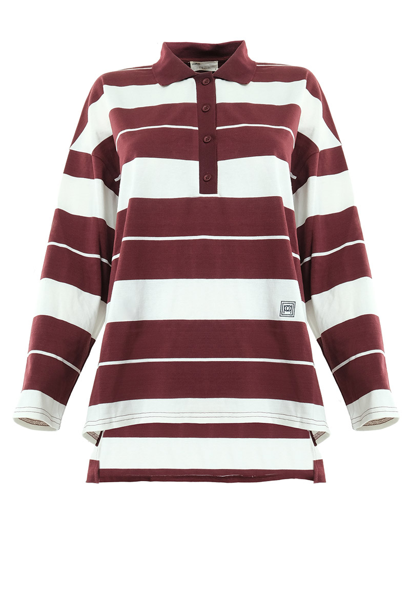 Rowe Drop Shoulder Polo Top