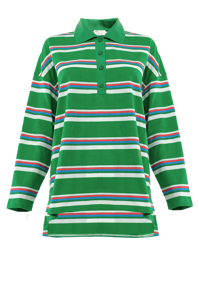 Rowe Drop Shoulder Polo Top