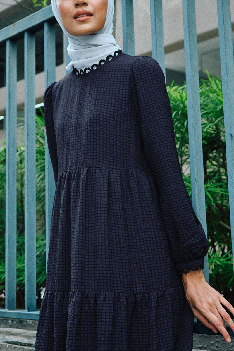Zalayah Gathered Tier Dress