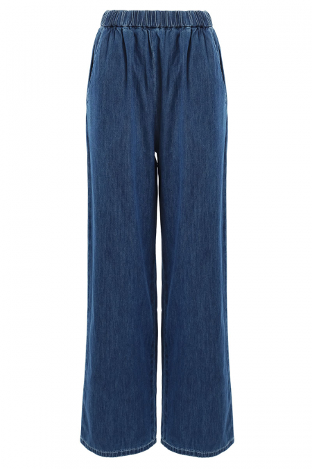 Rylin Wide Legged Jeans - Dark Wash