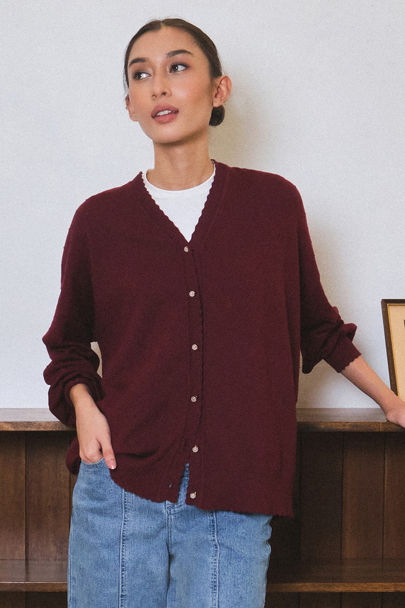 Wisama Drop-Shoulder Cardigan