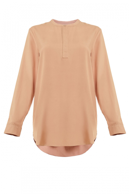 Haidence The Henley Popover Blouse 2.0 - Sand