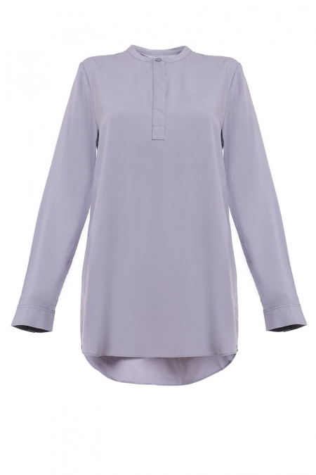 Haidence The Henley Popover Blouse 2.0 - Ash Grey